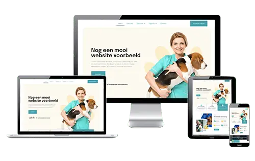 Voorbeeld website voor een dierenartsenpraktijk door ProfitWeb